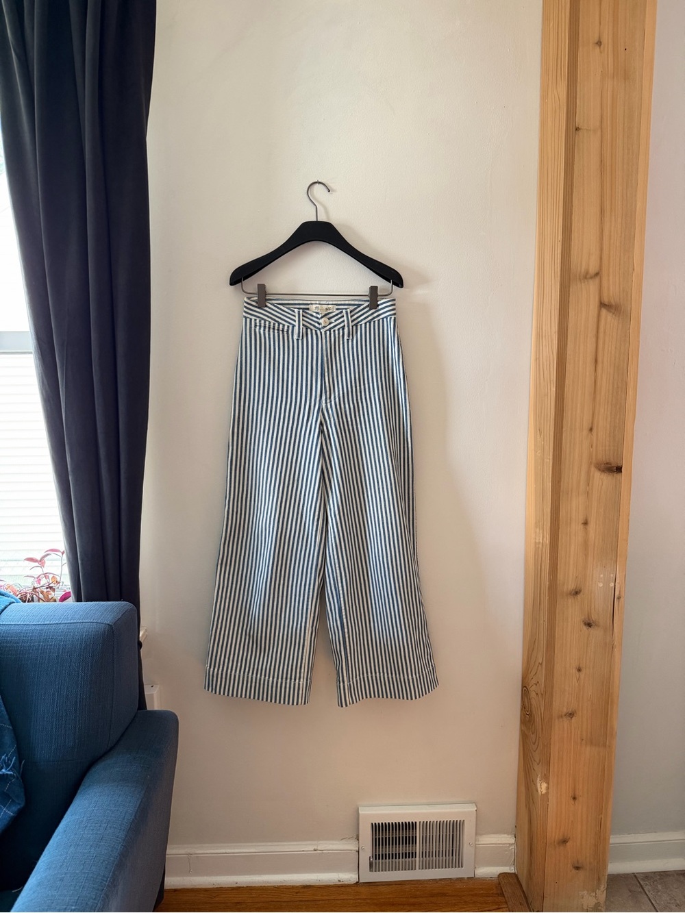 Madewell Emmett Crop in Railroad stripe